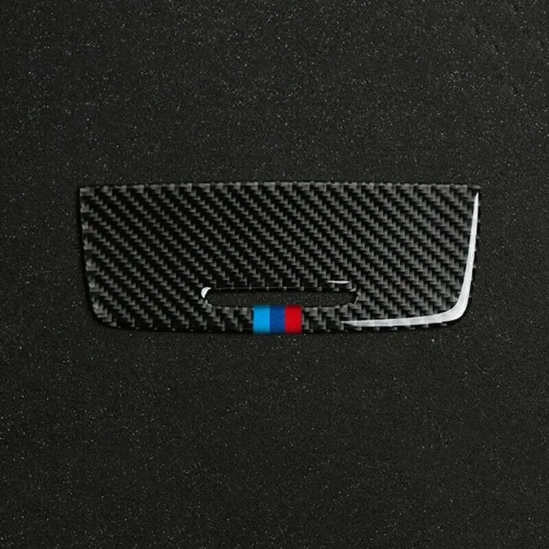 BMW 3 series E90 E92 2005-2012 Carbon Fiber sticker Interior Car Storage Box Panel Trim Cover decals Car Accessories