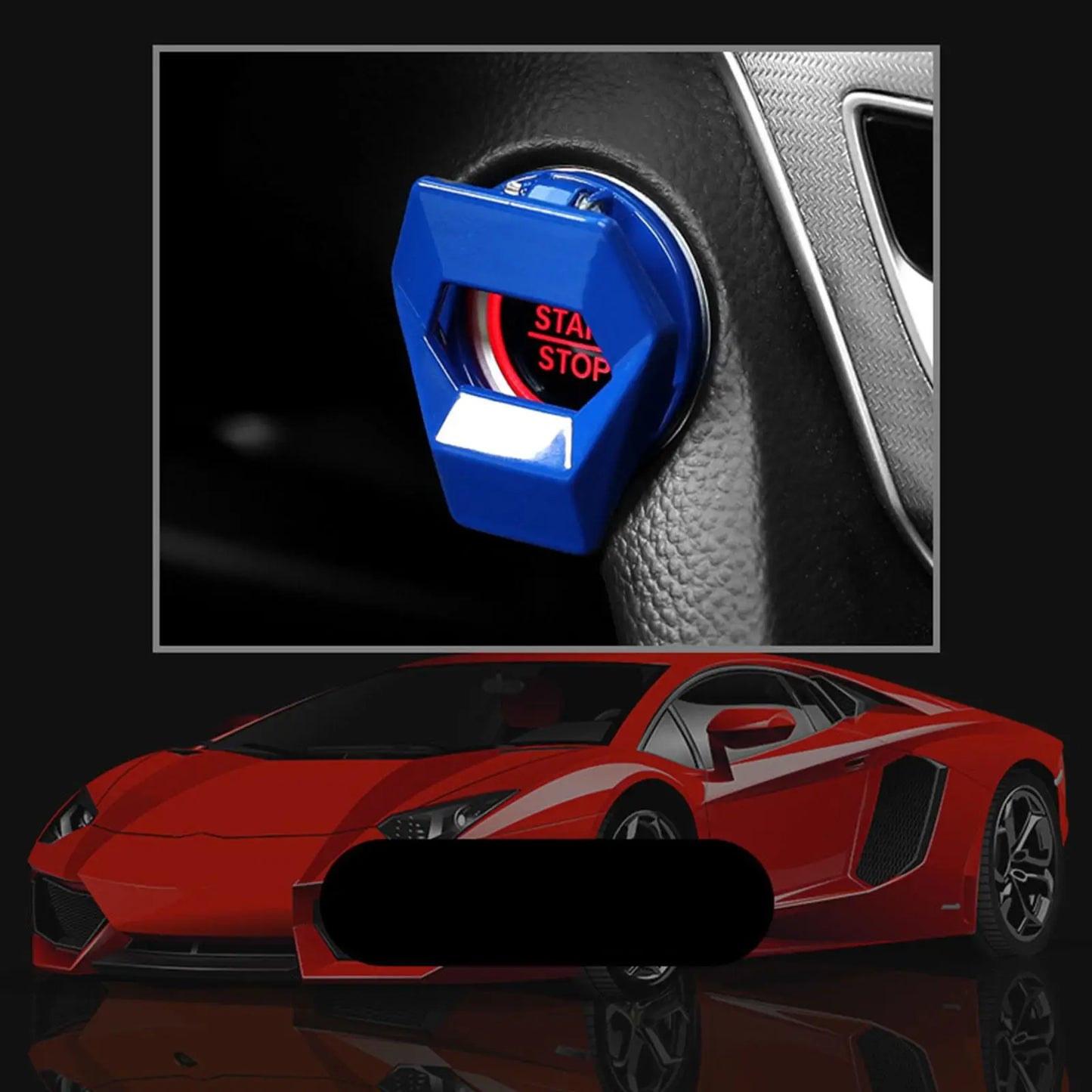 Car Engine Start Stop Switch Button Cover Ignition