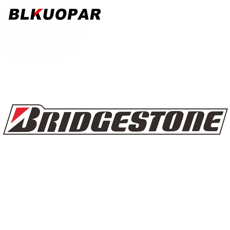 BLKUOPAR FOR BRIDGESTONE Car Stickers Truck Window Decals Bumper Helmet Scratch-Proof Waterproof Accessories JDM Decoration