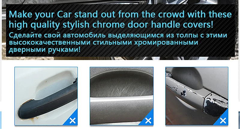 Chrome Gloss Black Door Handle