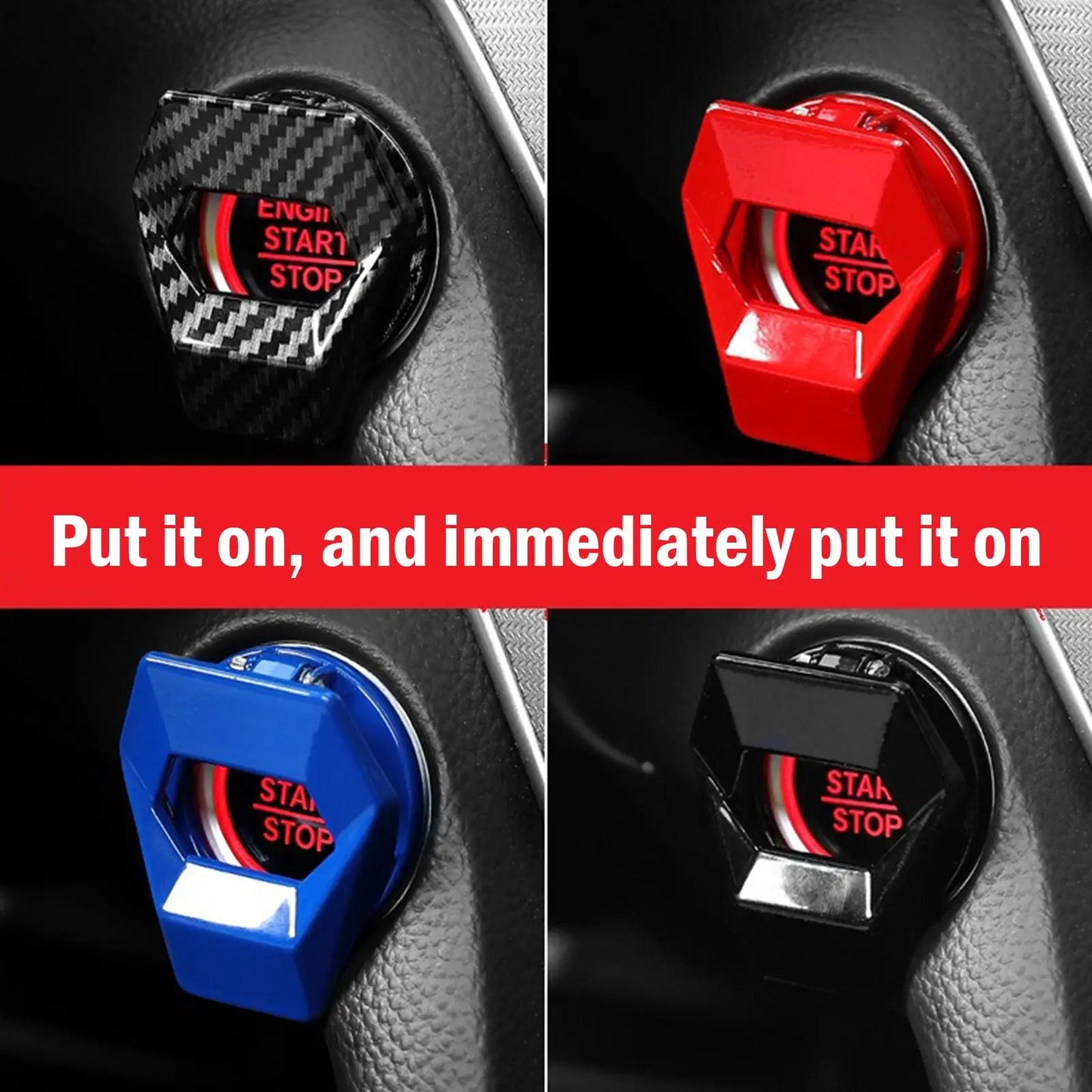 Car Engine Start Stop Switch Button Cover Ignition