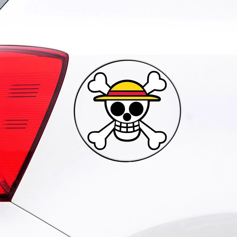 One Piece Luffy car Sticker Anime Peeking Glass Vinyl Decal Sticker For Car Window