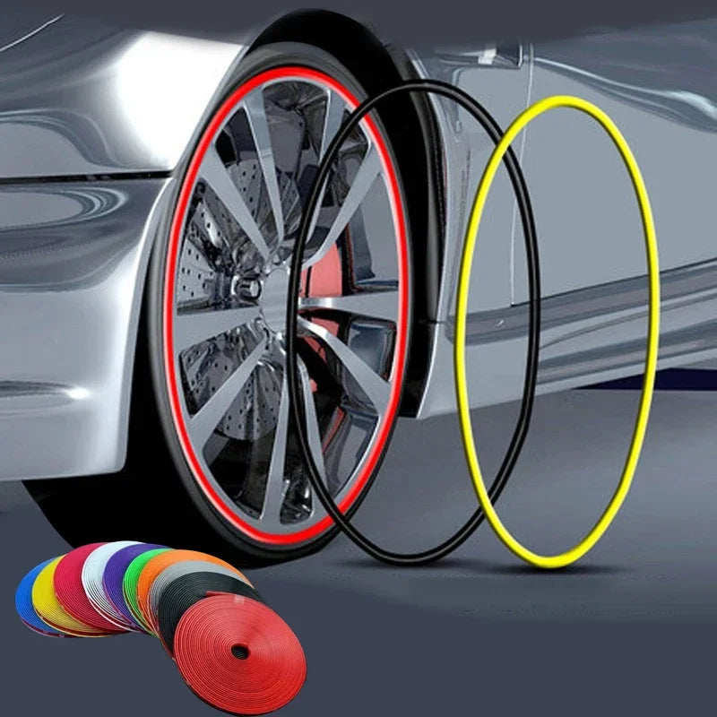 Car Rim Protect Strip Wheel Edge Protector Car Wheel Sticker Tire Protection Care Covers Car Styling Universal