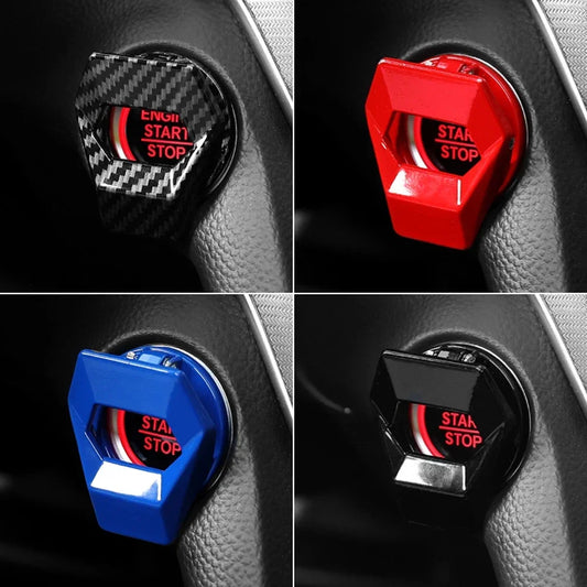 Car Engine Start Stop Switch Button Cover Decorative Auto Accessories